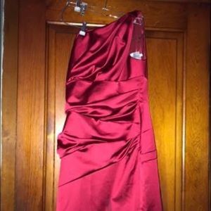 Red cocktail dress